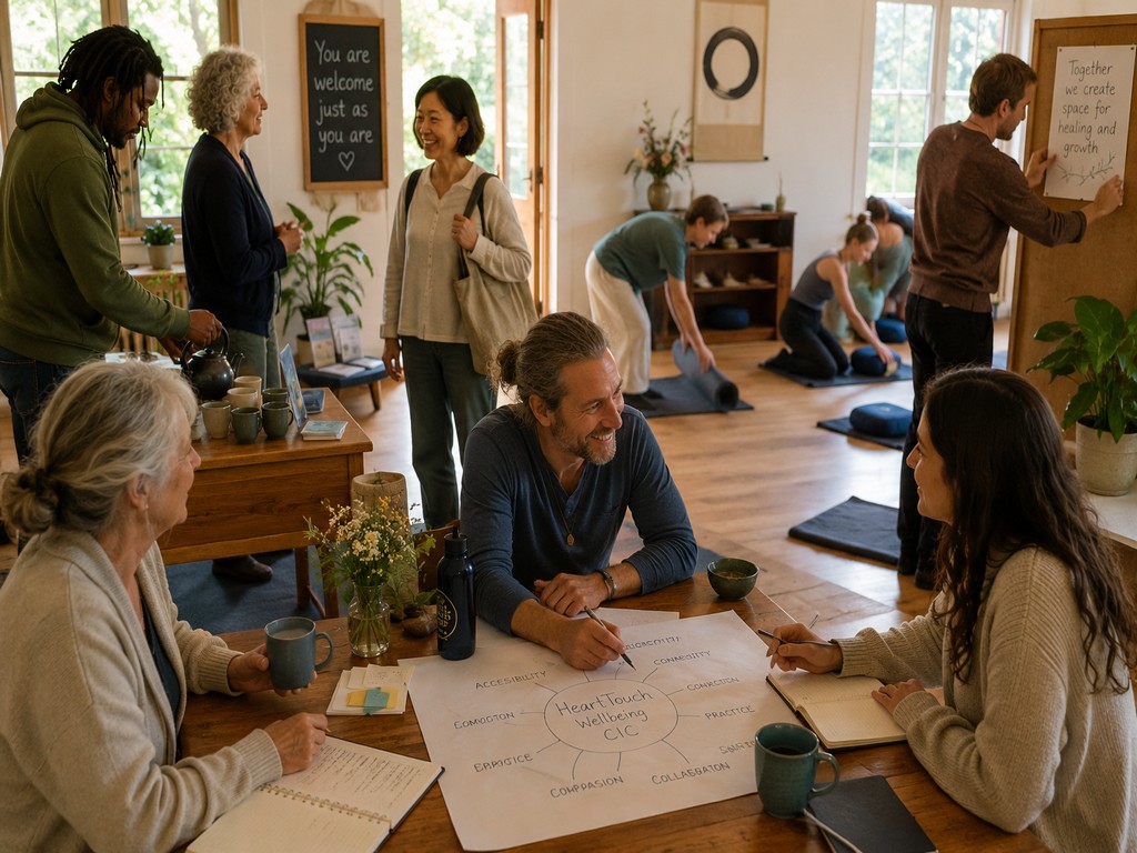People in a room working contributing in different ways.